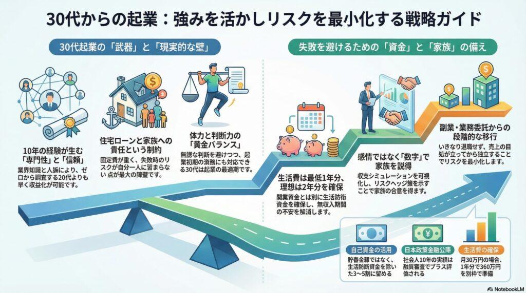 30代の起業をインフォグラフィックで解説